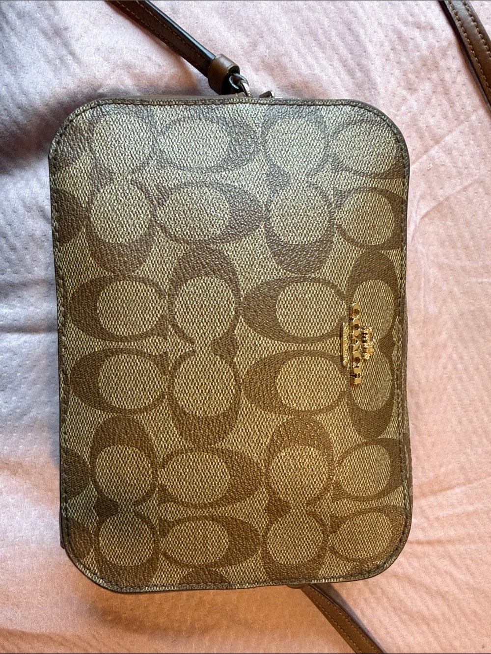 Coach Mini Jamie Camera Bag in signature canvas